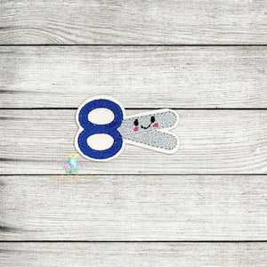 Happy Scissors Feltie Digital Embroidery Design File