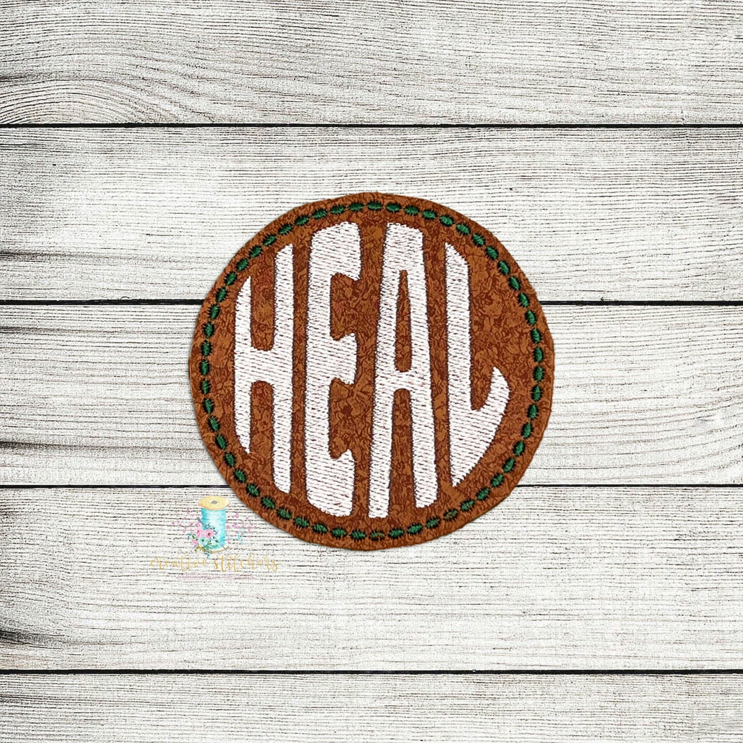 Heal Christmas Coaster Digital Embroidery Design File