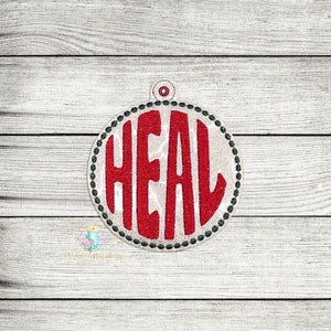 Heal Christmas Inspirational Ornament Digital Embroidery Design File