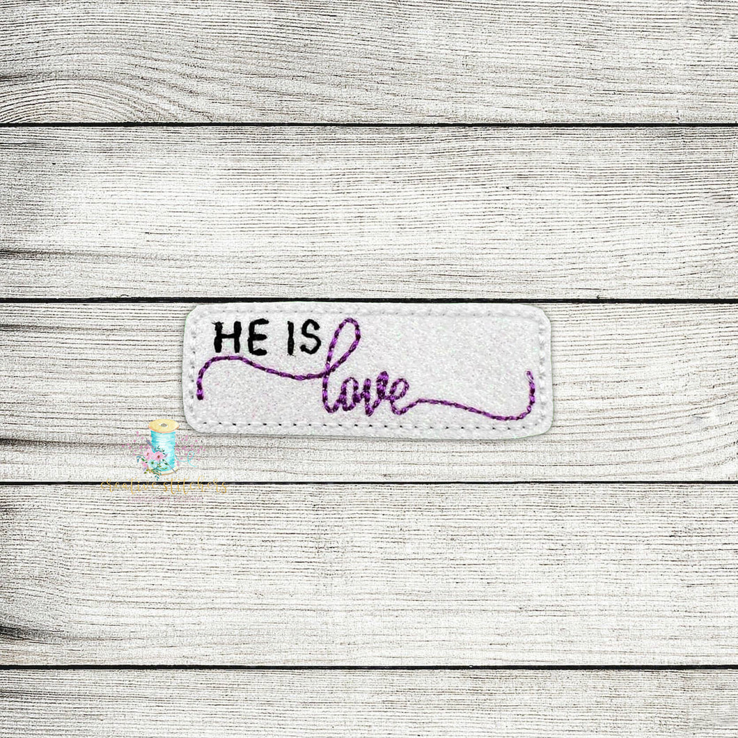 He Is Love Feltie Digital Embroidery Design File