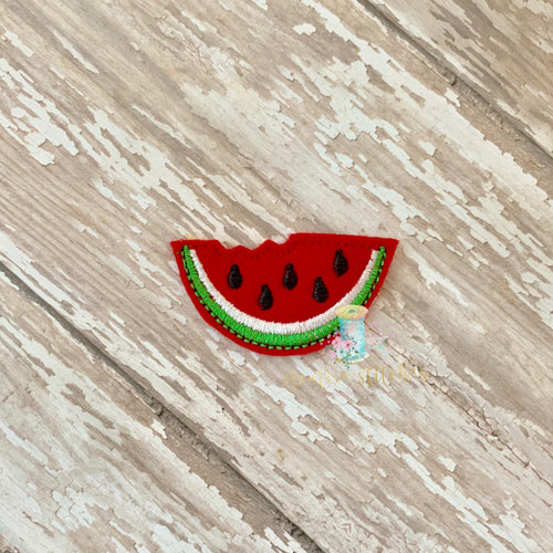 Watermelon Slice Digital Embroidery Feltie Design File Patch