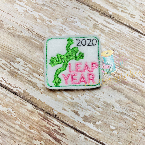 Leap Year 2020 Digital Embroidery Design File Patch