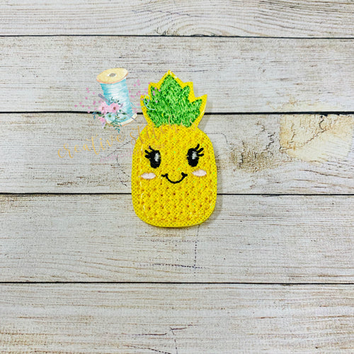 Pineapple 1 Feltie Digital Embroidery Design File Patch