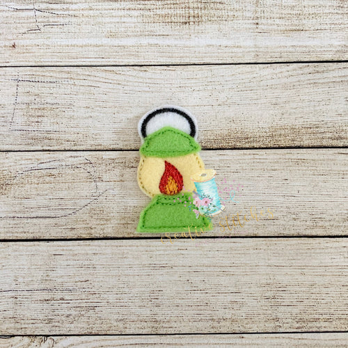 Flashlight Feltie Digital Embroidery Design File Patch