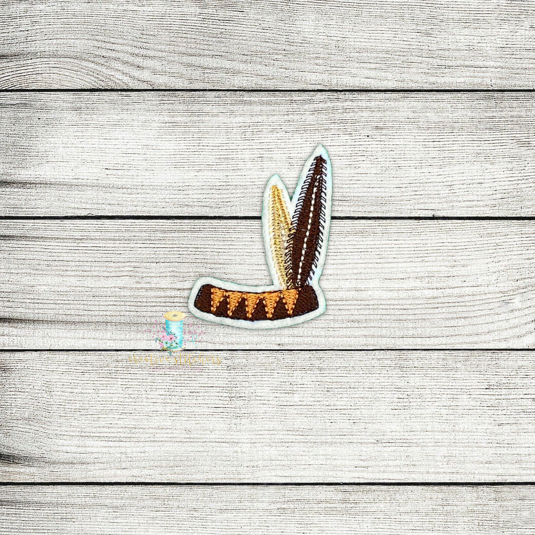 Indian Headband Feltie Digital Embroidery Design File