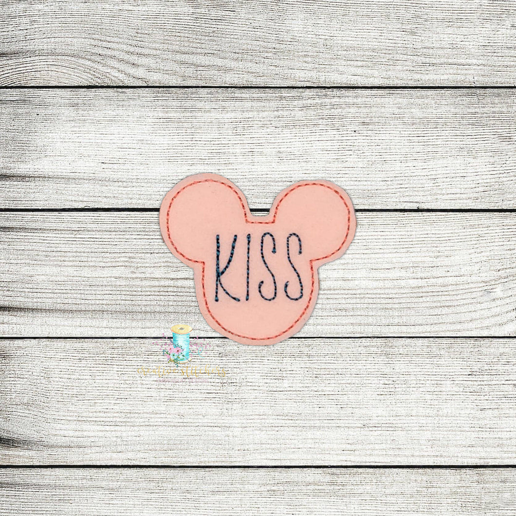Kiss Mouse Feltie Digital Embroidery Design File