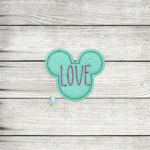 Love Mouse Feltie Digital Embroidery Design File