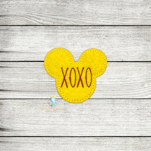 XOXO Mouse Feltie Digital Embroidery Design File