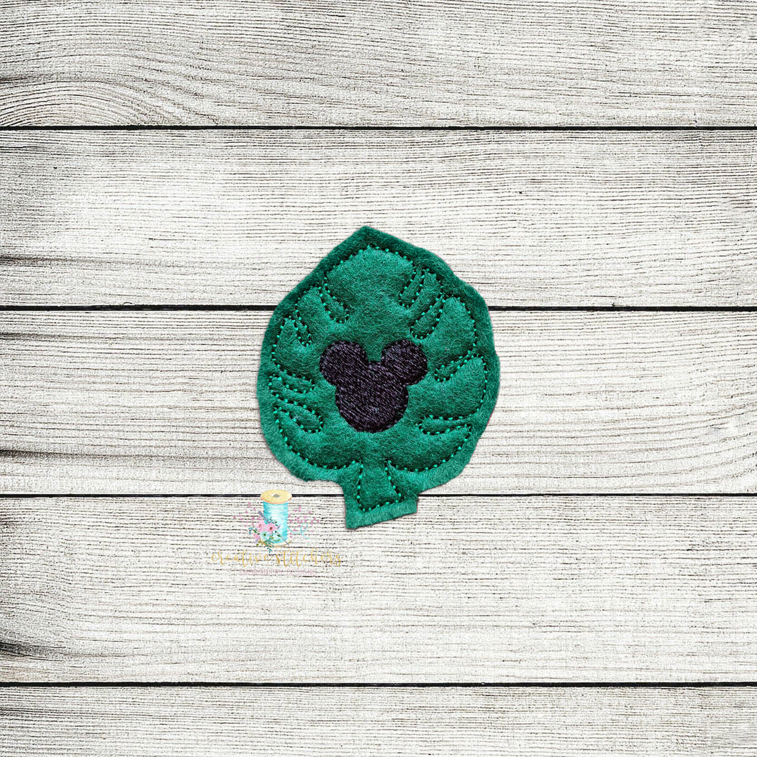 Mr Mouse Leaf Feltie Digital Embroidery Design File