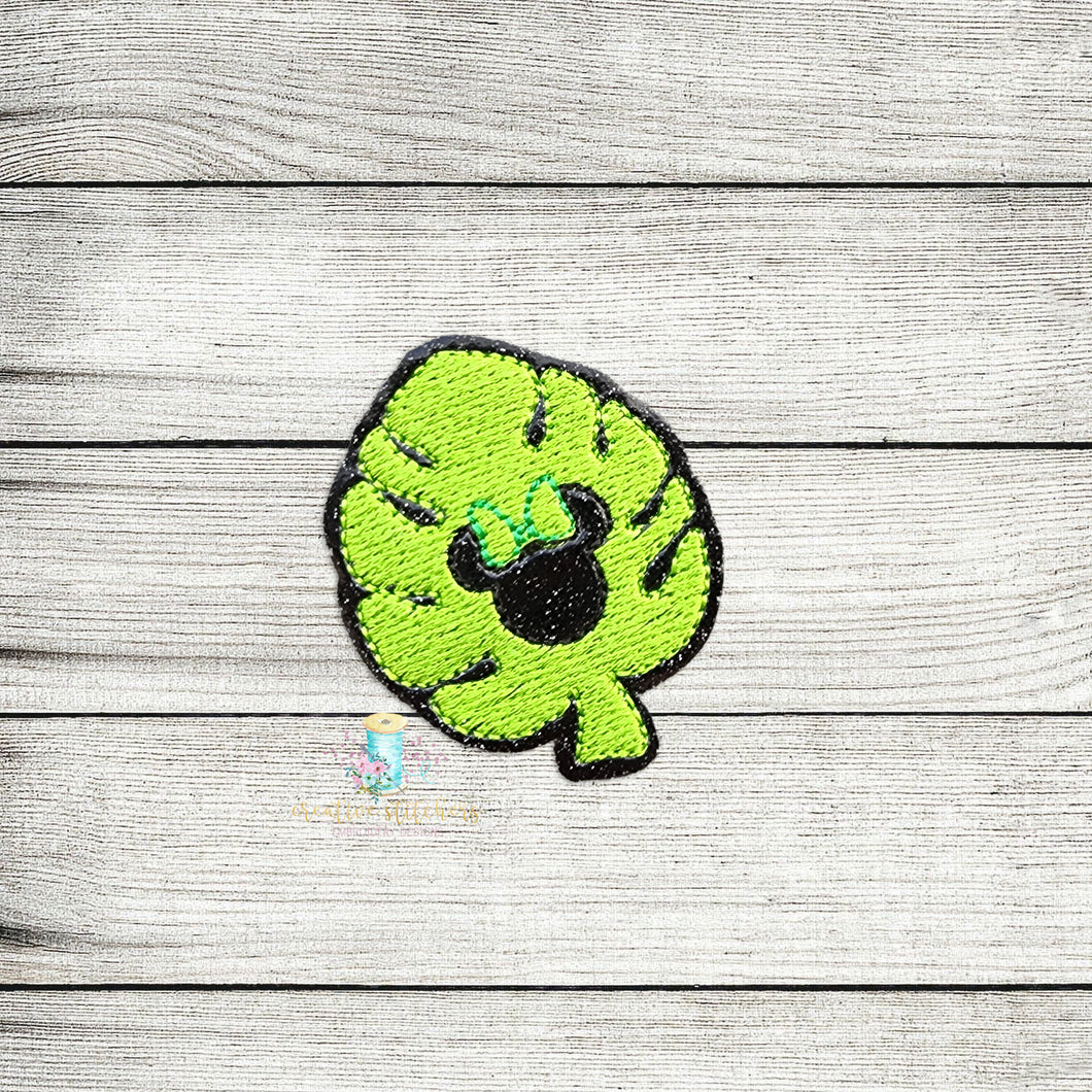 Mrs Mouse Leaf 2 Feltie Digital Embroidery Design File