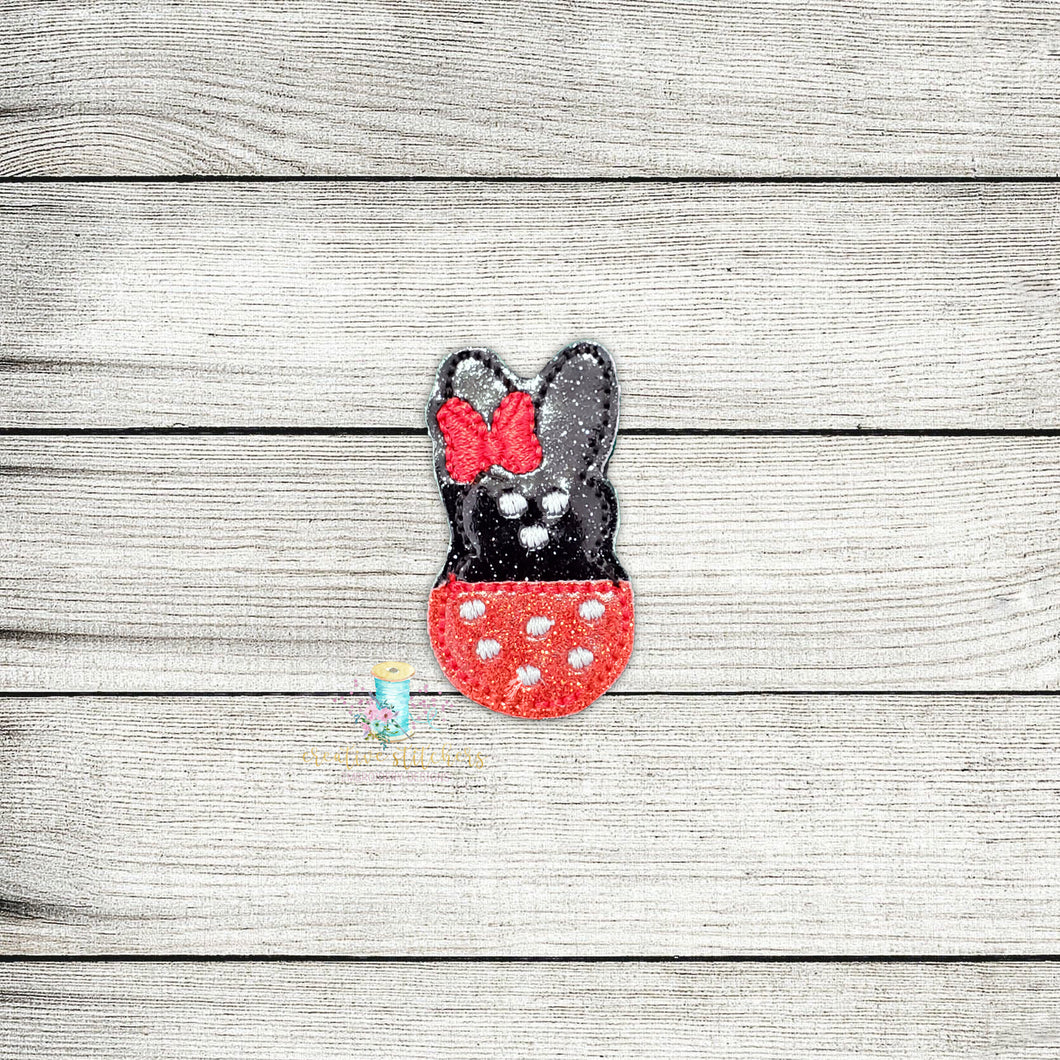 Mrs Mouse Bunny Feltie Digital Embroidery Design File