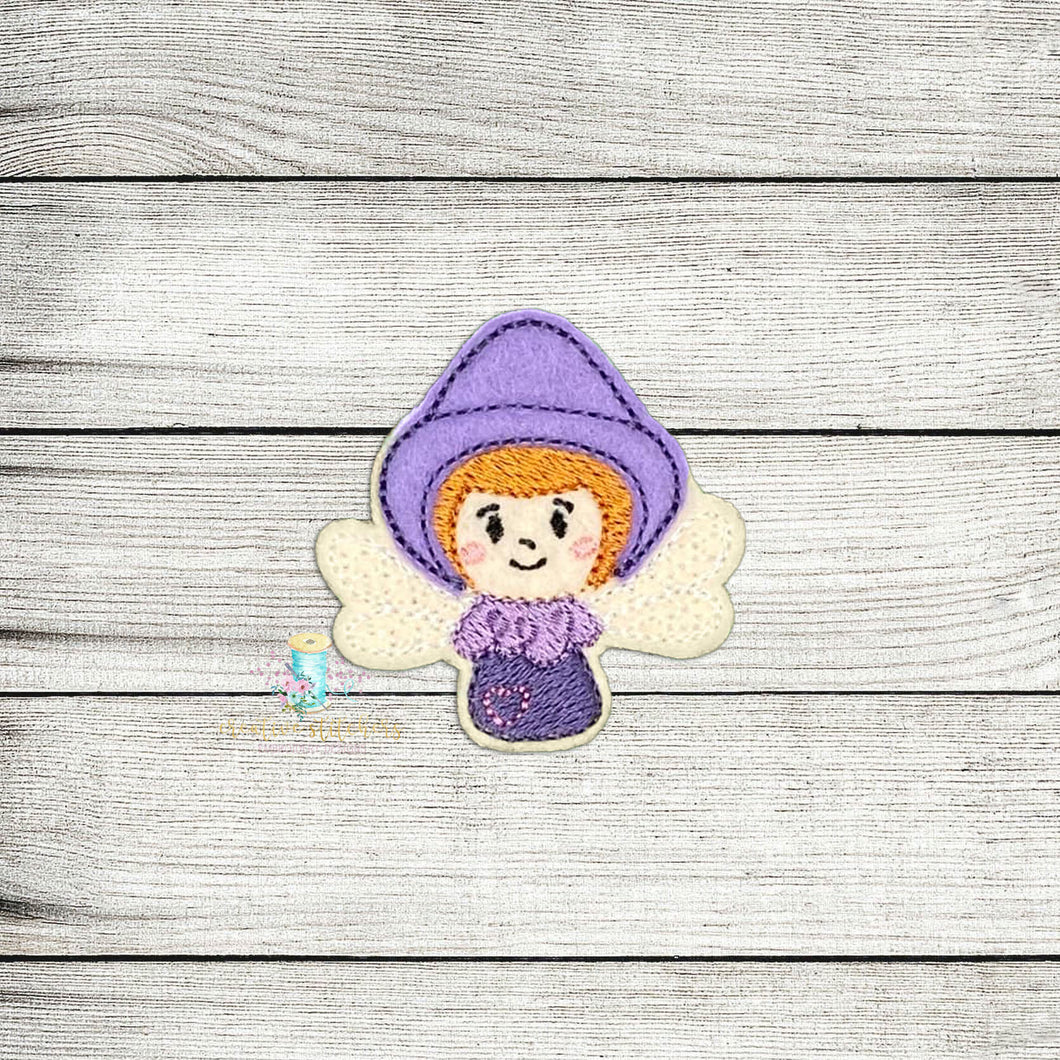 Mushroom Fairy Feltie Digital Embroidery Design File