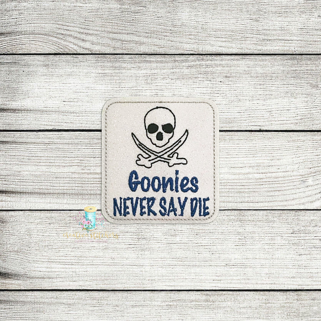 Never Say Die XL Feltie Digital Embroidery Design File