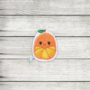 Skeeze Orange Mellow Feltie Digital Embroidery Design File