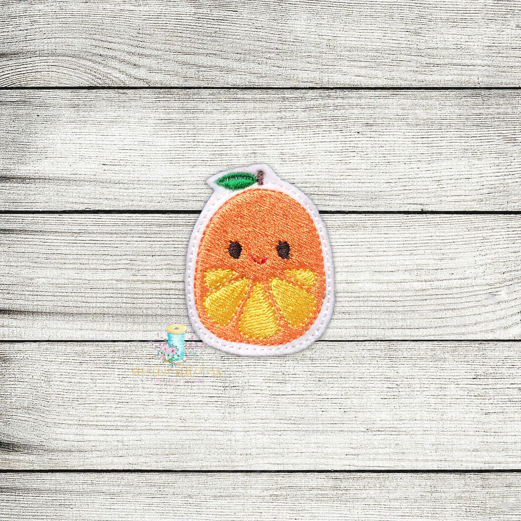 Skeeze Orange Mellow Feltie Digital Embroidery Design File