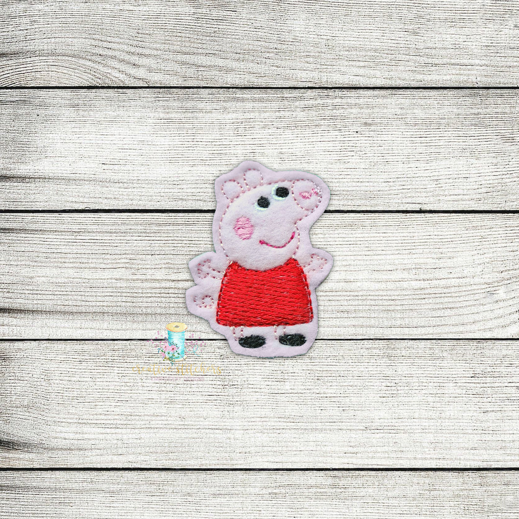 Pe Pig Body Feltie Digital Embroidery Design File