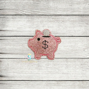 Piggy Bank Feltie Digital Embroidery Design File