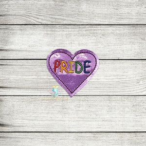 Pride Heart Feltie Digital Embroidery Design File