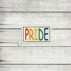 Pride Rectangle Feltie Digital Embroidery Design File