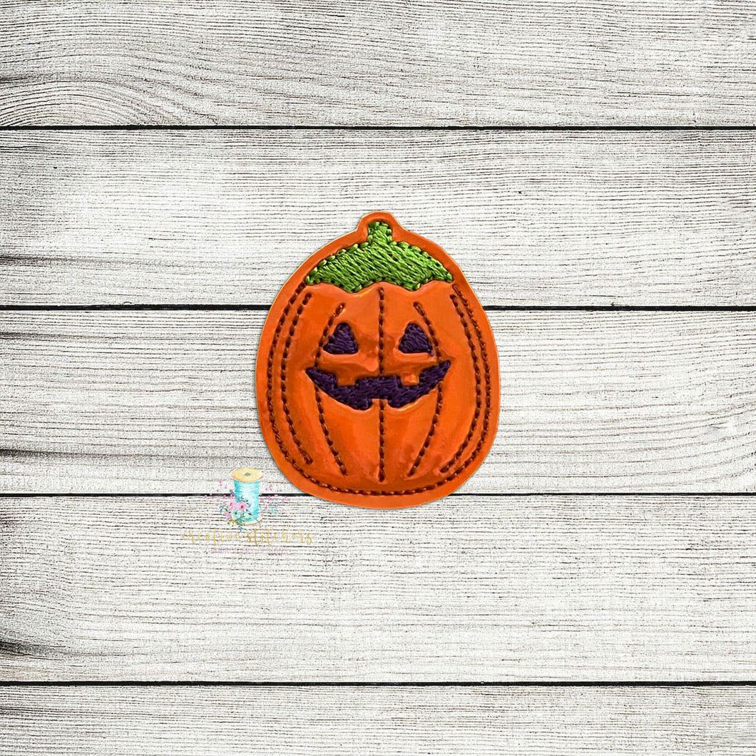 Pumpkin Skeezmellow Feltie Digital Embroidery Design File