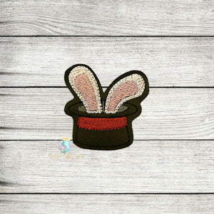 Rabbit In A Hat Feltie Digital Embroidery Design File