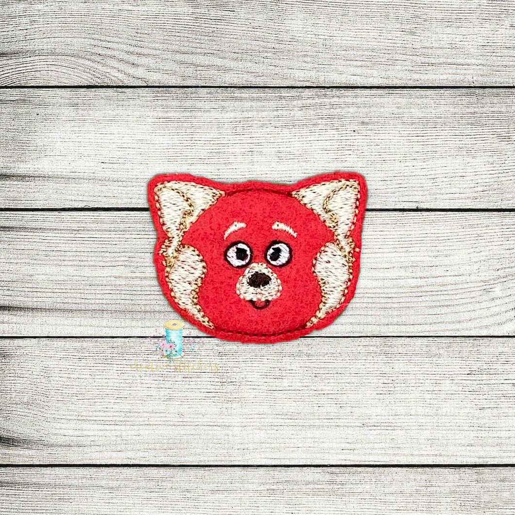 Red Panda Feltie Digital Embroidery Design File