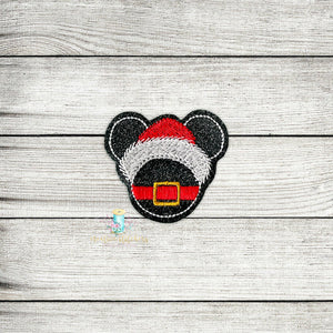 Santa Mouse With Belt Feltie Digital Embroidery Design File
