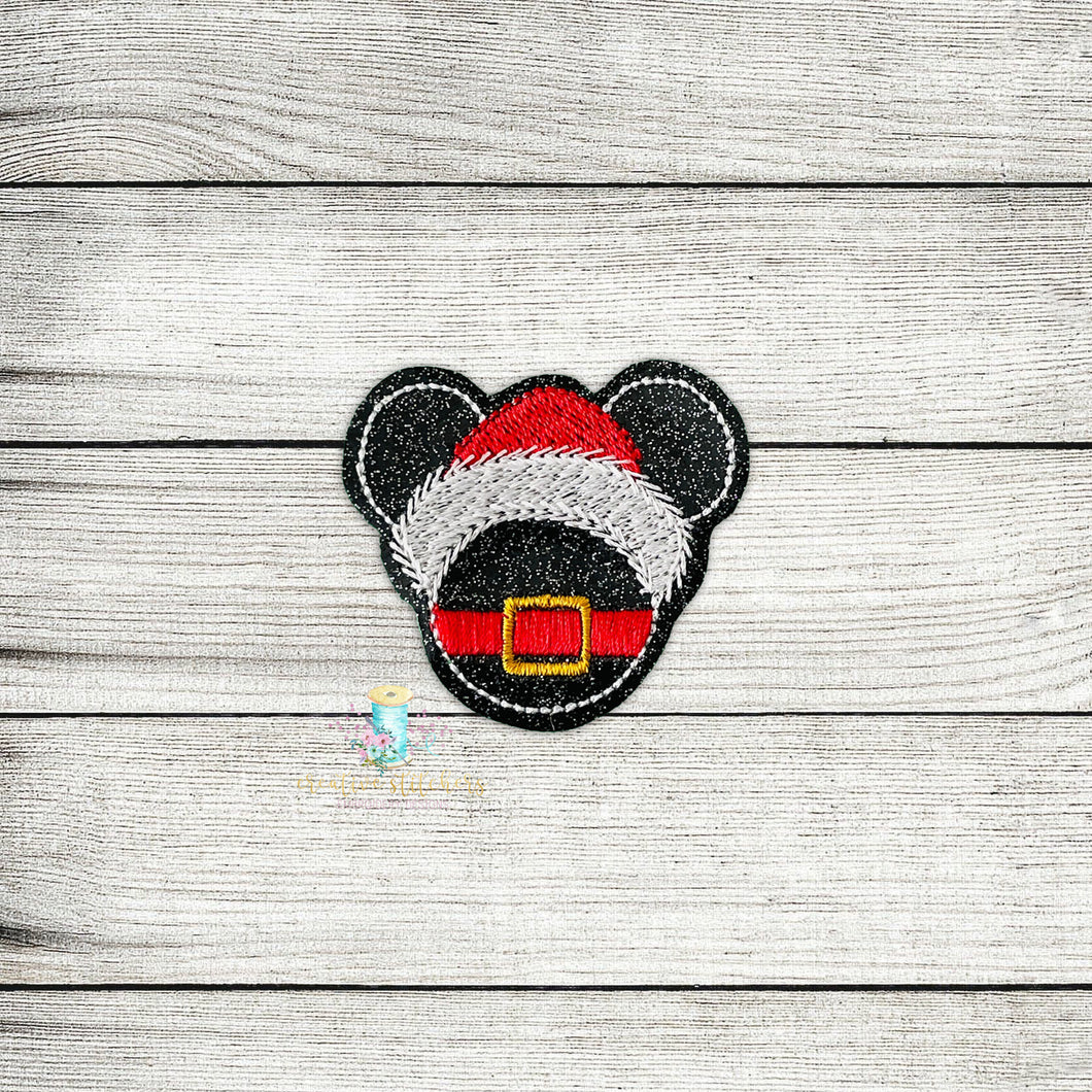 Santa Mouse With Belt Feltie Digital Embroidery Design File