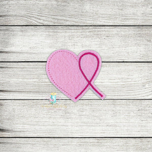 Simple Awareness Heart Digital Embroidery Design File