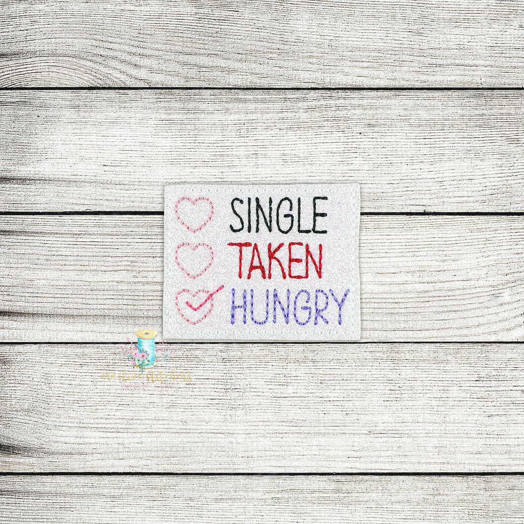 Single Checklist Feltie Digital Embroidery Design File