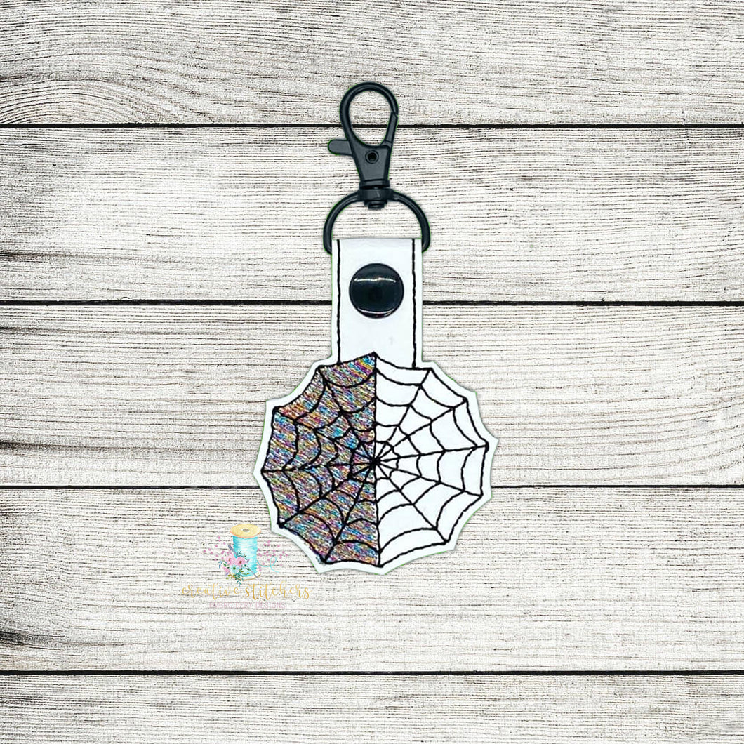 Stained Web Keyfob Digital Embroidery Design File