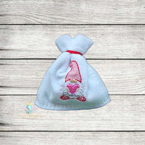 Valentine Gnome Goodie Bag Digital Embroidery Design File